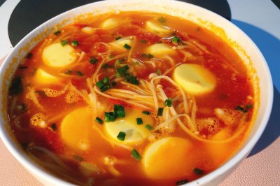 茄汁日本豆腐汤