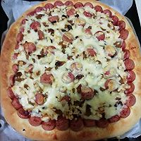 烤肠披萨的做法图解4