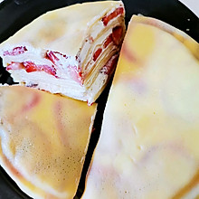 薄饼机版——草莓千层蛋糕