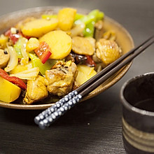 灵动美食|超下饭的懒人版新疆大盘鸡