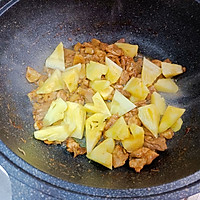 菠萝炒鸡腿肉的做法图解11