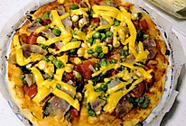 #奈特兰草饲营养美味#火腿肉杂蔬披萨的做法