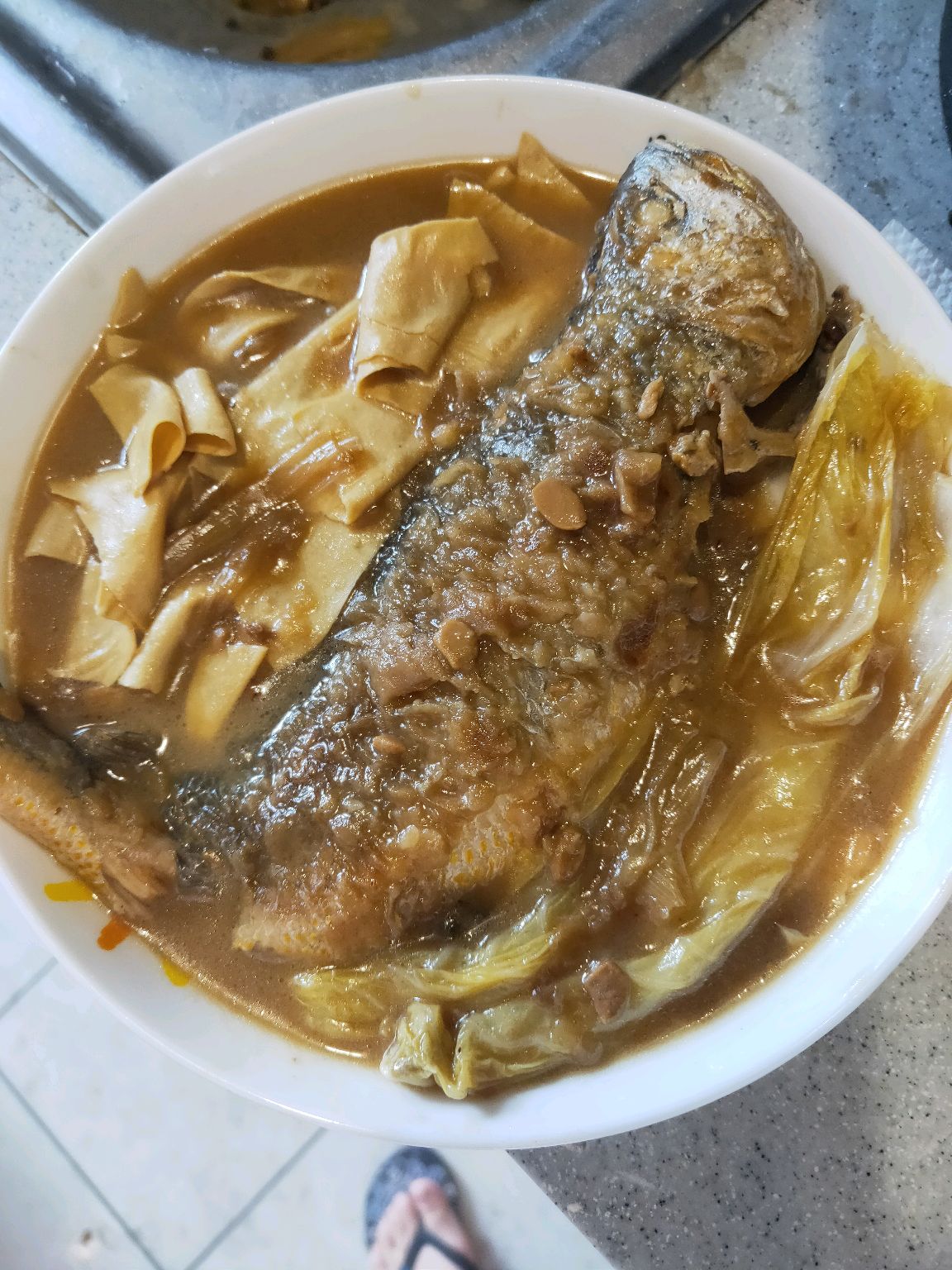 Braised yellow croaker