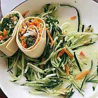 快手减脂营养菜：豆腐皮杂菜卷的做法图解10