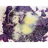 大理石纹紫薯吐司（无需擀形一次发酵）的做法图解2
