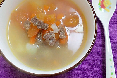 小孩营养汤——西红柿牛肉薯仔汤