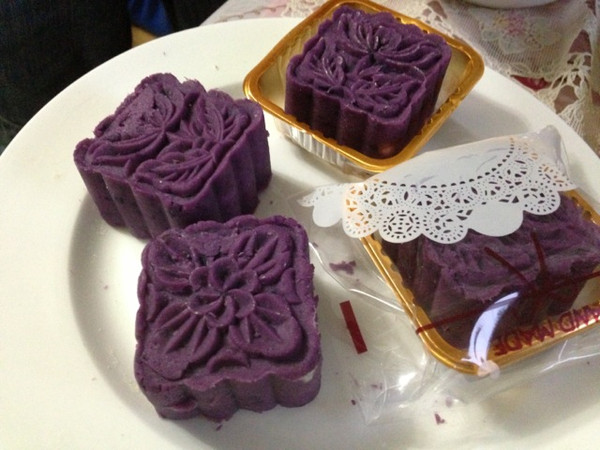 月饼季----少油少糖版 紫薯月饼