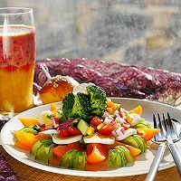 蔬菜酸奶沙拉+水果酸奶奶昔#博世红钻家厨#的做法图解17
