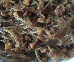 茭白肉末粉丝的做法