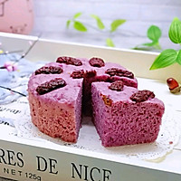 #新年开运菜，好事自然来#红枣紫薯发糕的做法图解11