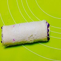 宝宝午点/香蕉紫薯吐司卷的做法图解7