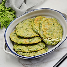 茼蒿鸡蛋煎饼