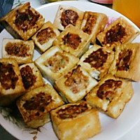 肉酿豆腐的做法图解3