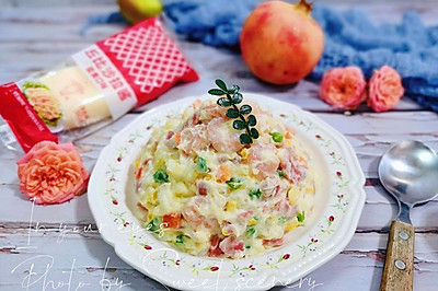 低脂虾仁鲜蔬土豆沙拉