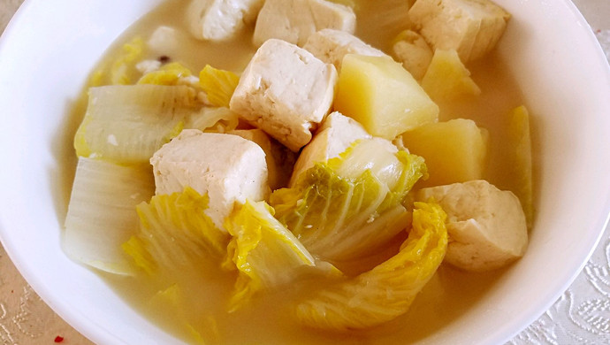 土豆白菜豆腐汤——瘦身美味又健康