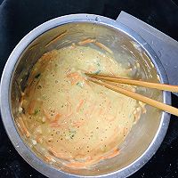淮山红萝卜鸡蛋煎饼的做法图解2