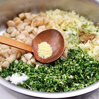 #人人能开小吃店#荠菜扇贝丁饺子的做法图解7