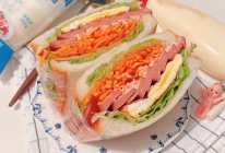 #丘比三明治#瘦身低脂蔬菜沙拉三明治的做法