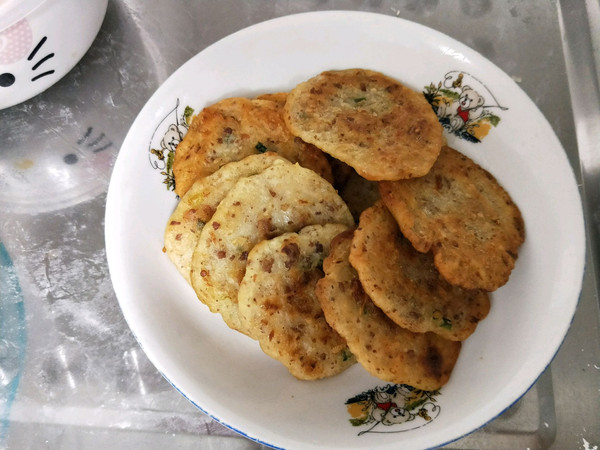 香葱肉沫煎饼