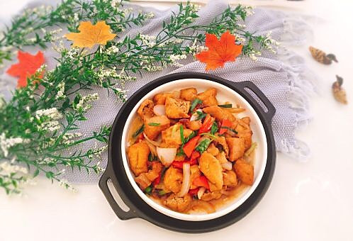 家常炒油豆腐的做法