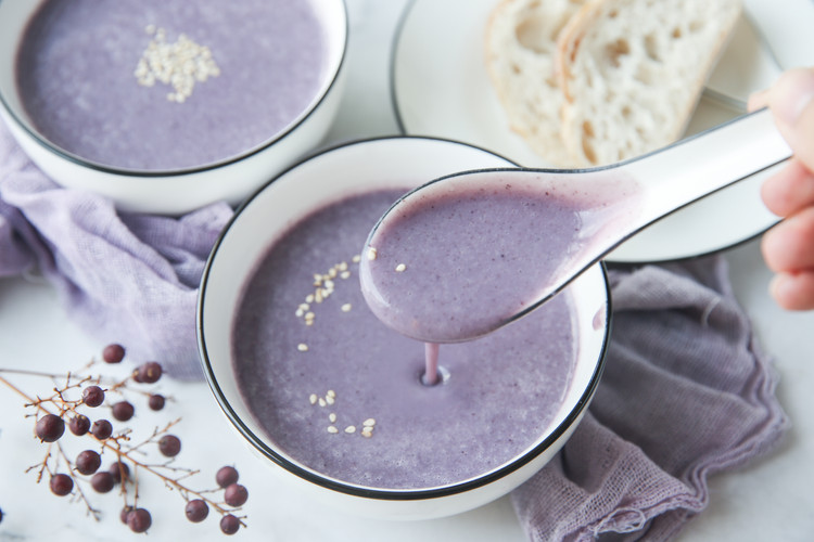 紫薯紫米奶糊-Vitamix版的做法