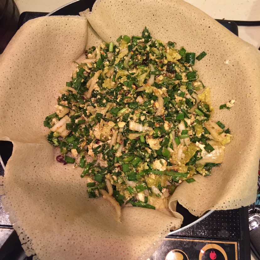 徐州菜煎饼［滕州小吃］的做法图解3