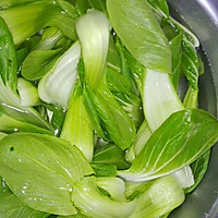 虾仁扒油菜（简单版）的做法图解2