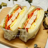 菠萝蟹柳三明治，清爽鲜甜好美味的做法图解16