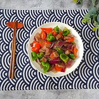 双椒炒牛肉粒的做法图解8