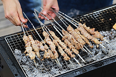 地道的新疆风味羊肉串