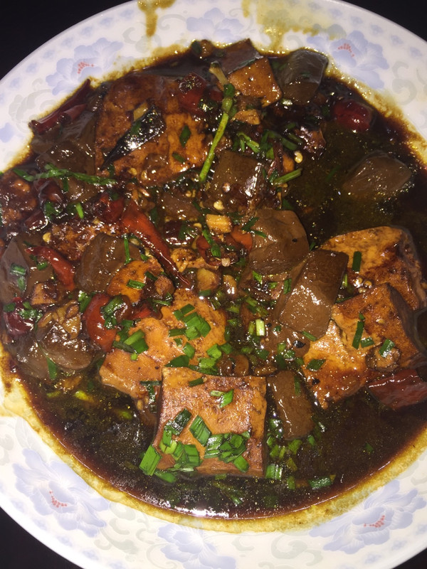 麻辣猪血炖豆腐