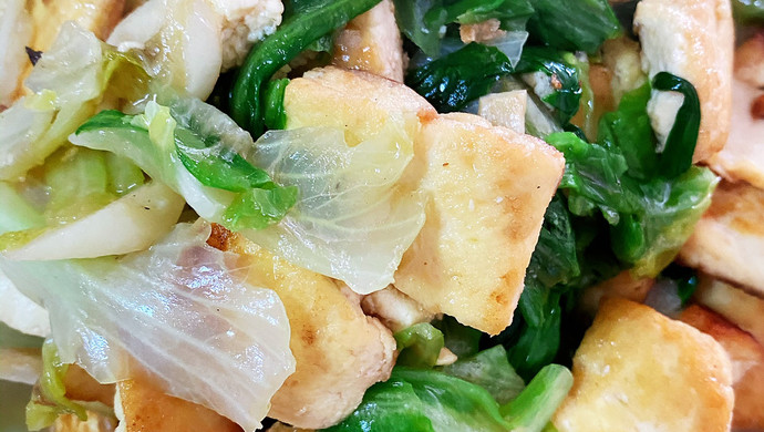 蚝油生菜豆腐-最爱吃的菜