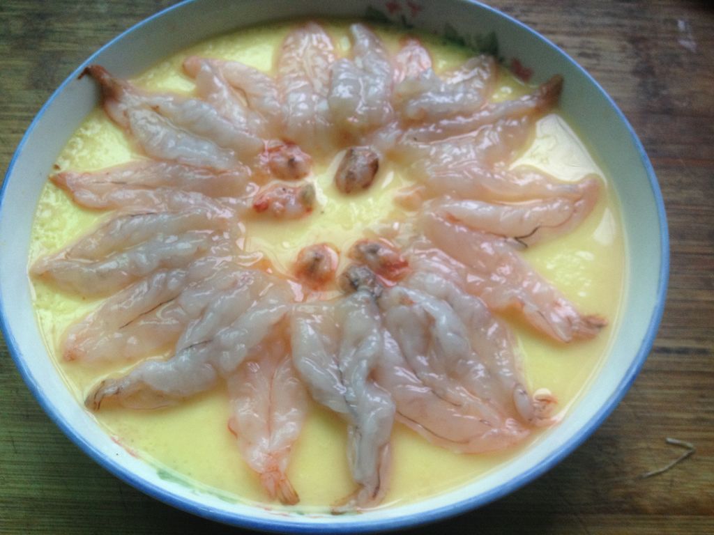鲜虾蒸蛋怎么做_鲜虾蒸蛋的做法_桔子美食记_豆果美食