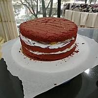 8寸红丝绒翻糖蛋糕的做法图解9