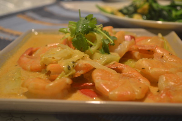 泰式咖喱虾的做法