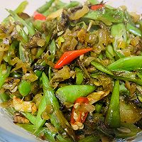 四季豆炒雪菜的做法图解9