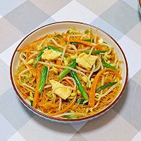 #我为奥运出食力#韭菜豆芽炒米粉的做法图解14