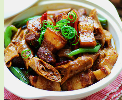 豆筋烧五花肉