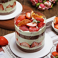 抹茶草莓蛋糕冬日的浪漫甜品的做法图解5