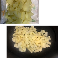 孜然土豆火腿丁的做法图解2