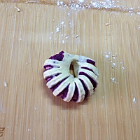 无油无糖紫薯花卷面包的做法图解9