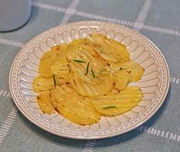 #忽而夏至 清凉一夏#烤黑椒土豆片的做法