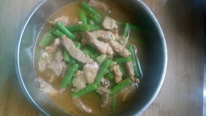 豆角炒肉