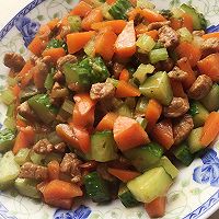 三丁炒肉的做法图解7