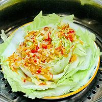 暖冬酸辣蒜香蒸白菜的做法图解8