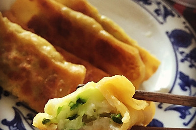 巴沙鱼黄瓜锅贴
