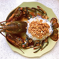 宴客菜——蒜蓉粉丝蒸鳌虾的做法图解12
