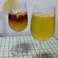 鸡尾酒蜜桃柠檬简易鸡尾酒的做法图解3