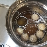 外脆内糯❗️自制～空心麻球❗️炸一锅不够吃的做法图解7