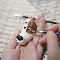 翻糖狗狗动物玩偶制作的做法图解11